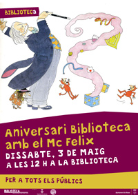 Cartell aniversari Biblioteca