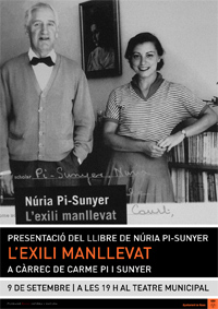 Presentació del llibre L’exili manllevat de Núria Pi-Sunyer