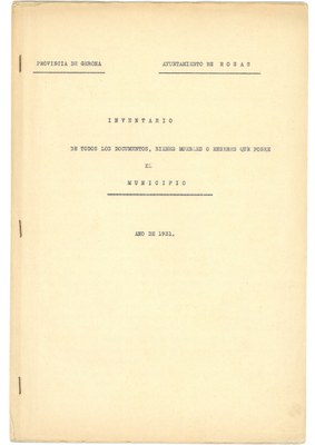 Inventari Municipal de 1931