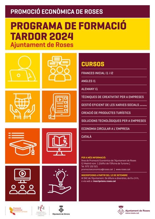 Cursos idiomes tardor 2024