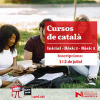 Inscripcions per al curs de català Bàsic 1 intensiu de juliol 
